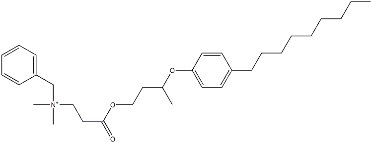 N,N-Dimethyl-N-benzyl-N-[2-[[3-(4-nonylphenyloxy)butyl]oxycarbonyl]ethyl]aminium Struktur