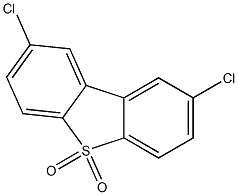 2,8-Dichlorodibenzothiophene 5,5-dioxide Struktur