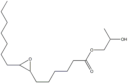 7,8-Epoxypentadecanoic acid 2-hydroxypropyl ester Struktur