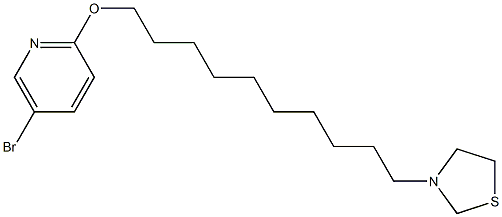 5-Bromo-2-[[10-(3-thiazolidinyl)decyl]oxy]pyridine Struktur