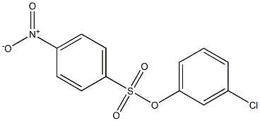 4-Nitrobenzenesulfonic acid 3-chlorophenyl ester Struktur