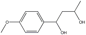 1-(4-Methoxyphenyl)-1,3-butanediol Struktur