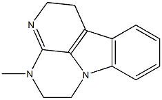 2,3,5,6-Tetrahydro-3-methyl-1H-3,4,10b-triazafluoranthene Struktur