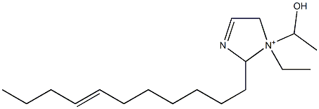 1-Ethyl-1-(1-hydroxyethyl)-2-(7-undecenyl)-3-imidazoline-1-ium Struktur