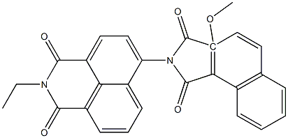 N-[(2,3-Dihydro-2-ethyl-1,3-dioxo-1H-benzo[de]isoquinoline)-6-yl]-2-methoxynaphthalimide Struktur