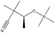 (3S)-2,2-Dimethyl-3-(trimethylsilyloxy)butanenitrile Struktur