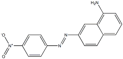 7-(4-Nitrophenylazo)-1-naphtylamine Struktur