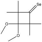 3,3-Dimethoxy-2,2,4,4-tetramethylcyclobutane-1-selone Struktur