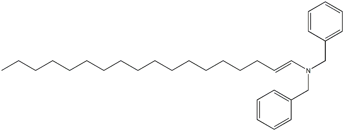 (1-Octadecenyl)dibenzylamine Struktur