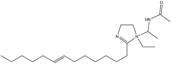 1-[1-(Acetylamino)ethyl]-1-ethyl-2-(7-tridecenyl)-2-imidazoline-1-ium Struktur