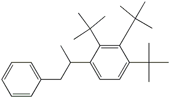 2-(2,3,4-Tri-tert-butylphenyl)-1-phenylpropane Struktur