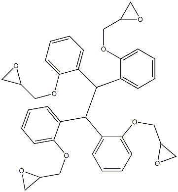 1,1,2,2-Tetrakis(2-glycidyloxyphenyl)ethane Struktur