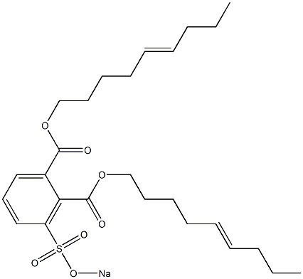 3-(Sodiosulfo)phthalic acid di(5-nonenyl) ester Struktur