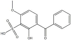 2-Hydroxy-4-methoxybenzophenone sulfonic acid Struktur