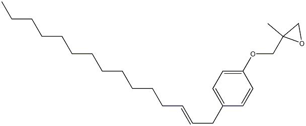 4-(2-Pentadecenyl)phenyl 2-methylglycidyl ether Struktur