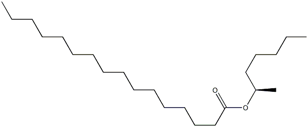 (-)-Palmitic acid (R)-1-methylhexyl ester Struktur