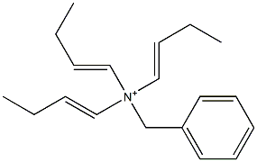 Tri(1-butenyl)benzylaminium Struktur