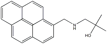 1-(2-Hydroxy-2-methylpropylaminomethyl)pyrene Struktur