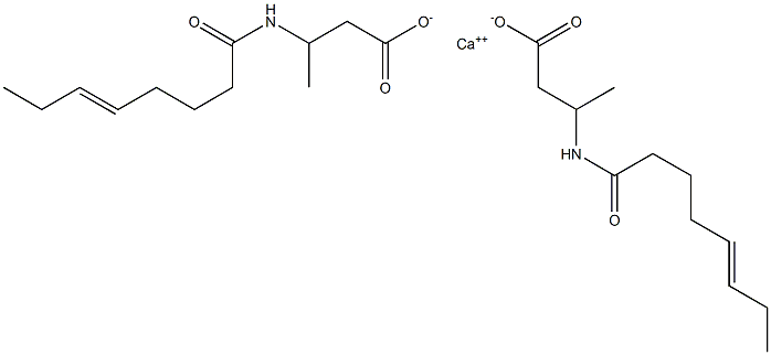 Bis[3-(5-octenoylamino)butyric acid]calcium salt Struktur