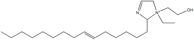 1-Ethyl-1-(2-hydroxyethyl)-2-(6-pentadecenyl)-3-imidazoline-1-ium Struktur