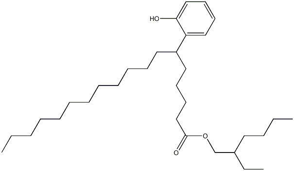 6-(2-Hydroxyphenyl)stearic acid 2-ethylhexyl ester Struktur