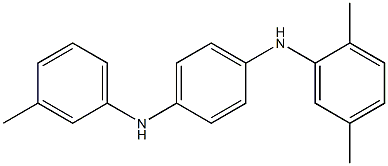 N-(2,5-Dimethylphenyl)-N'-(3-methylphenyl)-p-phenylenediamine Struktur