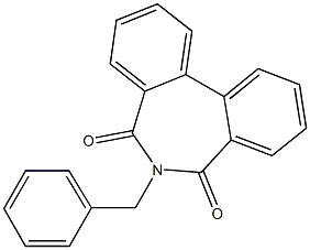 6-Benzyl-5H-dibenz[c,e]azepine-5,7(6H)-dione Struktur