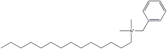 Tetradecyldimethylbenzylaminium Struktur