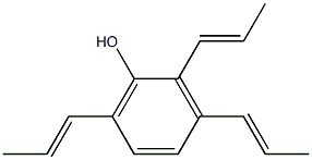 2,3,6-Tri(1-propenyl)phenol Struktur