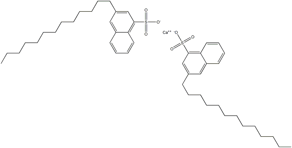 Bis(3-tridecyl-1-naphthalenesulfonic acid)calcium salt Struktur