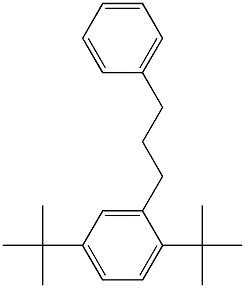 1-(2,5-Di-tert-butylphenyl)-3-phenylpropane Struktur