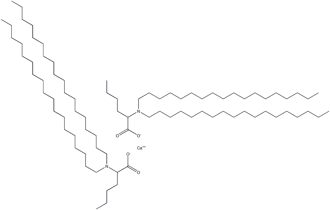 Bis[2-(dioctadecylamino)hexanoic acid]calcium salt Struktur