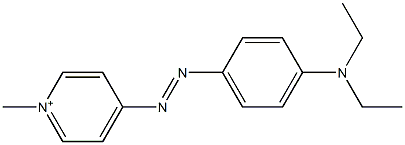 1-Methyl-4-(4-diethylaminophenylazo)pyridinium Struktur