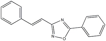 3-[(E)-Styryl]-5-phenyl-1,2,4-oxadiazole Struktur