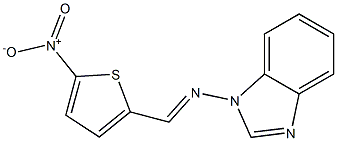 2-[(1H-Benzimidazol-1-yl)iminomethyl]-5-nitrothiophene Struktur