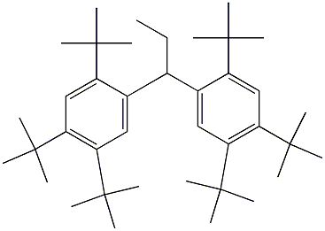 1,1-Bis(2,4,5-tri-tert-butylphenyl)propane Struktur