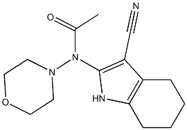 2-(Morpholinoacetylamino)-4,5,6,7-tetrahydro-1H-indole-3-carbonitrile Struktur