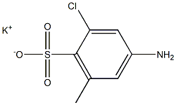 4-Amino-2-chloro-6-methylbenzenesulfonic acid potassium salt Struktur