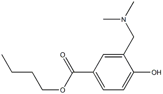 3-[(Dimethylamino)methyl]-4-hydroxybenzoic acid butyl ester Struktur