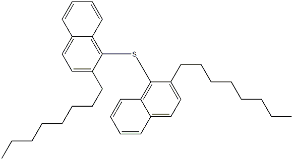 Octyl(1-naphtyl) sulfide Struktur