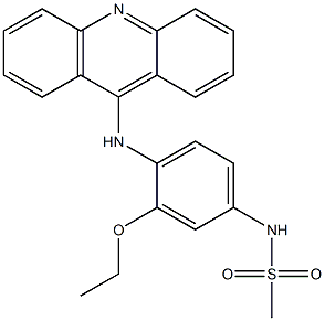 N-[4-(9-Acridinylamino)-3-ethoxyphenyl]methanesulfonamide Struktur