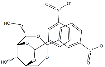 1-O,5-O:2-O,4-O-Bis(3-nitrobenzylidene)-L-glucitol Struktur