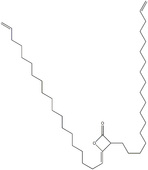 3-(17-Octadecenyl)-4-(18-nonadecen-1-ylidene)oxetan-2-one Struktur