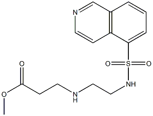 3-[2-(5-Isoquinolinylsulfonylamino)ethylamino]propionic acid methyl ester Struktur