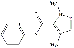 4-Diazonio-5-[[2-pyridinylamino]carbonyl]-1H-pyrazol-1-ide Struktur