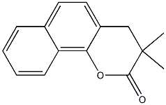 3,4-Dihydro-3,3-dimethyl-2H-naphtho[1,2-b]pyran-2-one Struktur