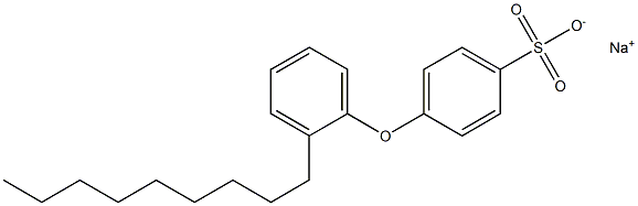 4-(2-Nonylphenoxy)benzenesulfonic acid sodium salt Struktur