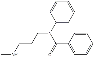 N-Phenyl-N-[3-(methylamino)propyl]benzamide Struktur