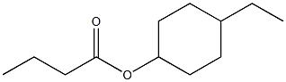 Butanoic acid 4-ethylcyclohexyl ester Struktur