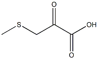 3-(Methylthio)pyruvic acid Struktur